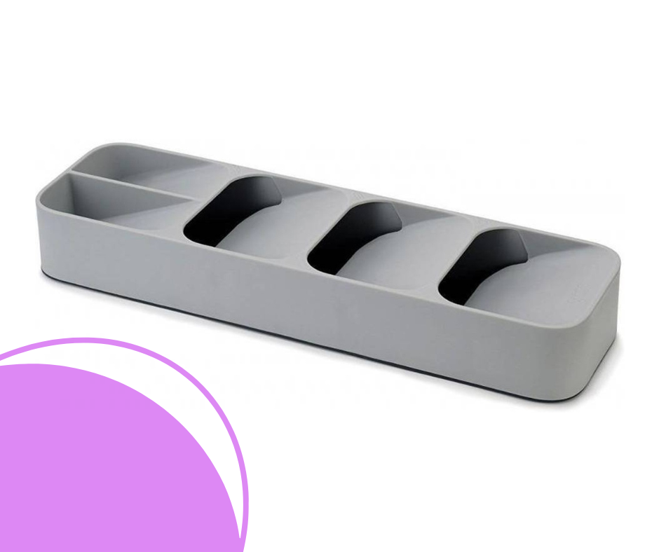 Porta cubiertos lineal, soporte para cuchillos y especiero.