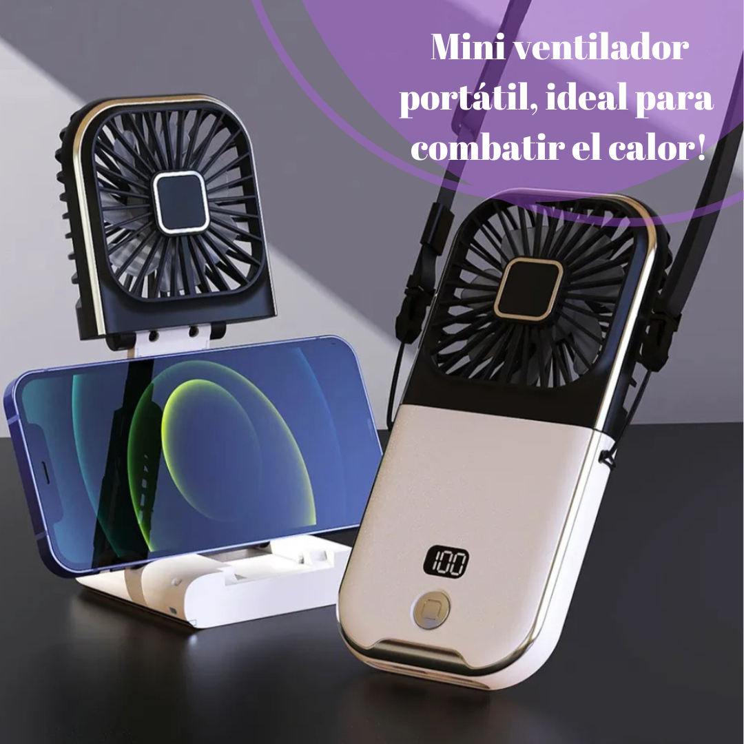 VENTILADOR PORTÁTIL DE MANO RECARGABLE