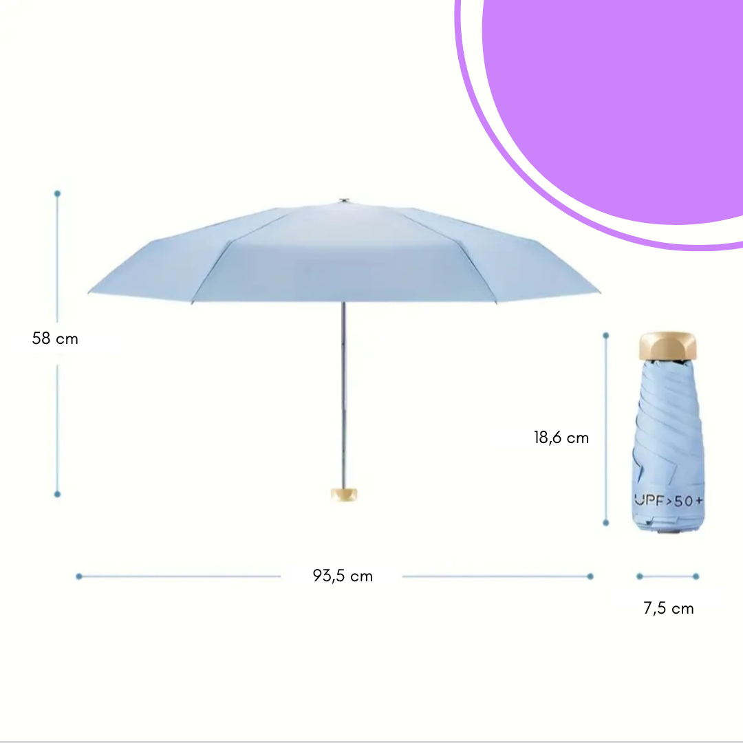 Mini outdoor parasol, UV protection, ultralight folding umbrella