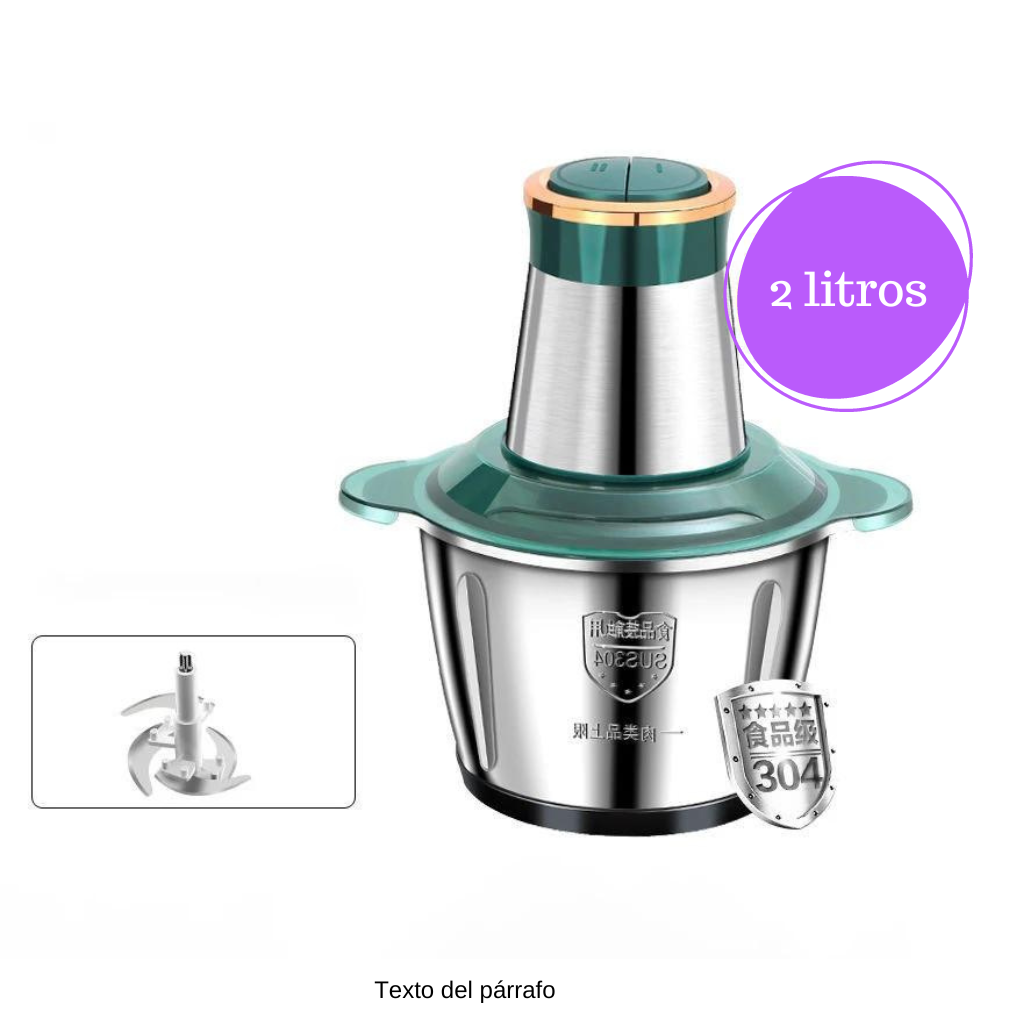 Food processor, 2L stainless steel meat grinder 