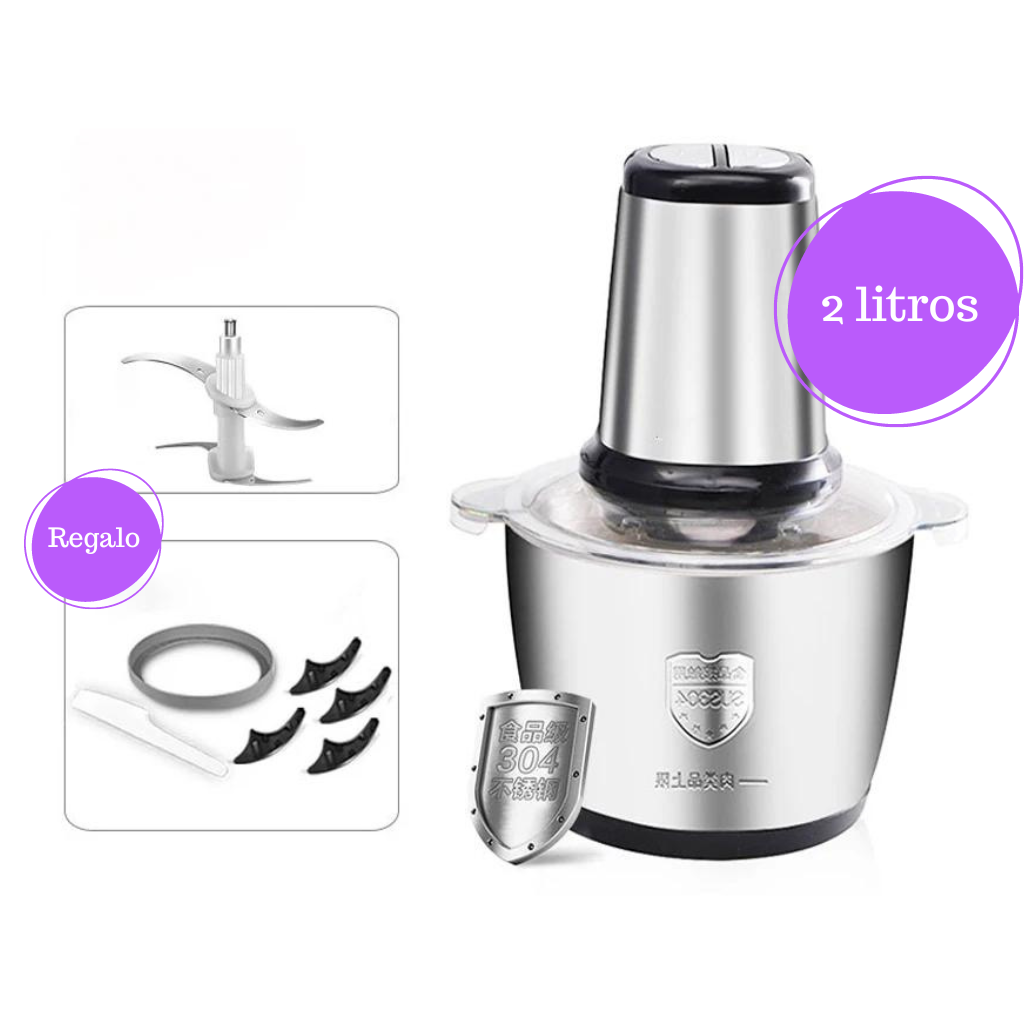 Food processor, 2L stainless steel meat grinder 