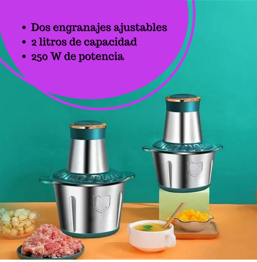 Food processor, 2L stainless steel meat grinder 